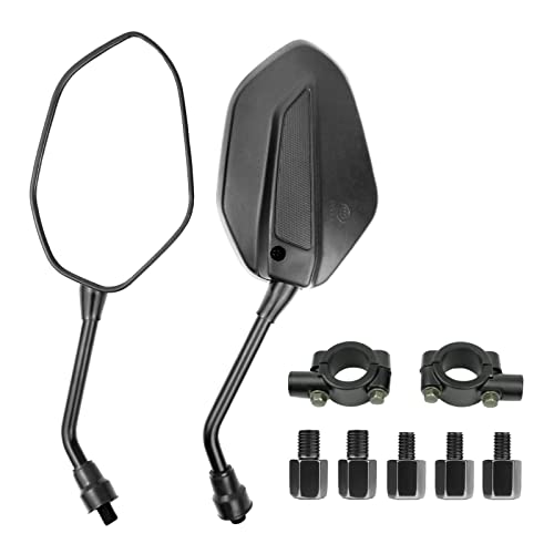 Par de Espejos Retrovisores Universales con Abrazadera Retrovisores Moto Universal para Street Bike moto Cover