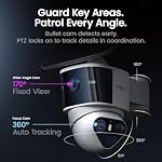 aosu T2 Pro 3K Dual Cam Outdoor Security Camera, Solar Powered, AI Tracking - Image 4