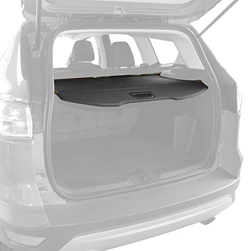 Tyger Auto Retractable Trunk Cargo Cover Compatible with 2013-2018 Ford Escape (Black Color)