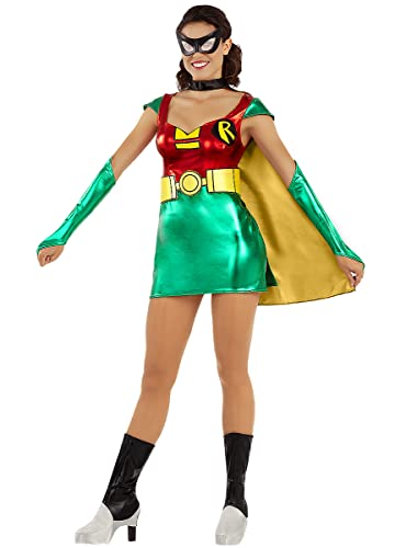 Funidelia | Déguisement Robin pour Femme Boy Wonder, Super héros, DC Comics - Déguisement pour Adultes et Accessoires pour Halloween, Carnaval et fêtes -...