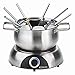 Bomann Set di fonduta elettrica, con Protezione Anti-Flashy Rimovibile, Servizio di fonduta con forcelle di fonduta in Acciaio Inossidabile, FD2248CB immagine