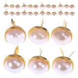 Alipis 120 Stück Halbrunde Perlen Ziernieten 12mm Metall Brads mit Zwei...