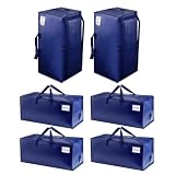 VENO 6 Pack Heavy Duty Moving Bags with Backpack Straps, Zippers & Handles, Extra Large Packing Bags for College Dorm Essentials, Moving Supplies Alternative to Cardboard Moving Boxes