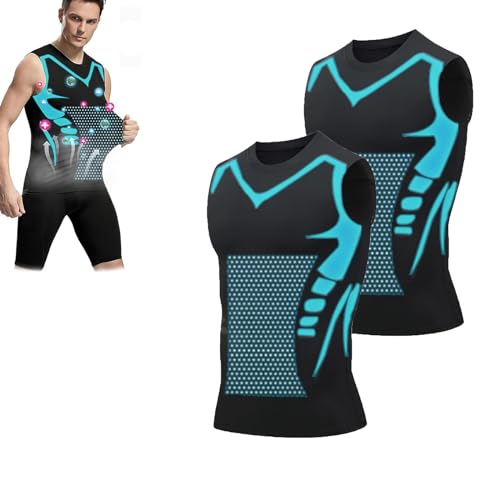 Qiawi Ionic Shaping Vest, 2025 Version Ionic Shaping Sleeveless Shirt, for Men to Build a Perfect Body