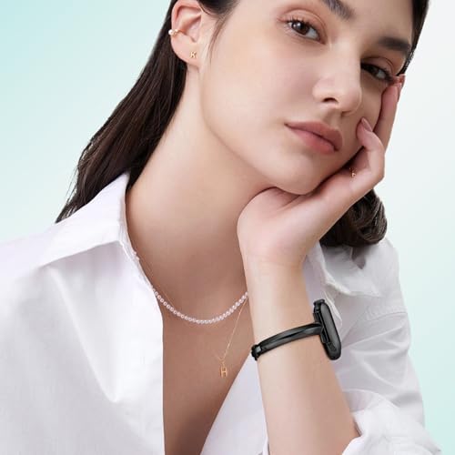 Image of Missair Thin Band Compatible with Apple Watch 38mm 40mm 41mm 42mm 44mm 45mm 46mm 49mm for Women, Slim Bracelet Designer Dressy Stainless Steel Metal Strap for iWatch Series 11 10 9 8 7 6 5 4 SE Ultra