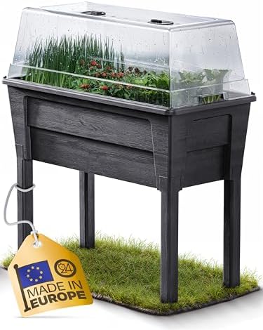 Ondis24 Jardinera de jardín Victoria para balcón, jardinera con i...