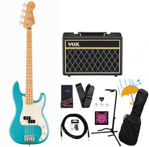 Fender/Player II Precision Bass Maple FB Aquatone Blue VOX�A���v�t���G���L�x�[�X���S�҃Z�b�gR
