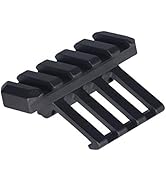 ToopMount Tactical Rail Mount 5 Slot One Side 30 Degree Angle Offset 20mm Rifle Mounting for Weav...