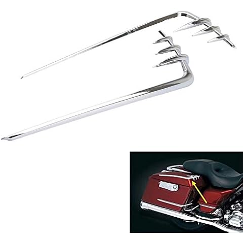 Chrome ABS Saddlebag Lid Accents For harley street glide Saddlebag Lid Accents road king For harley 93-13 Touring with Hard Bags 8646 Cover