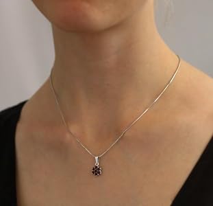 Orecchini - .925 argento, Granato naturale da 1,60 carati