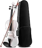 JAPS BIZ® 4/4 Violin With Bow, Rosin and Hard Case Violin Kit Musical Instrument for Kids, Professionals Glossy Finish