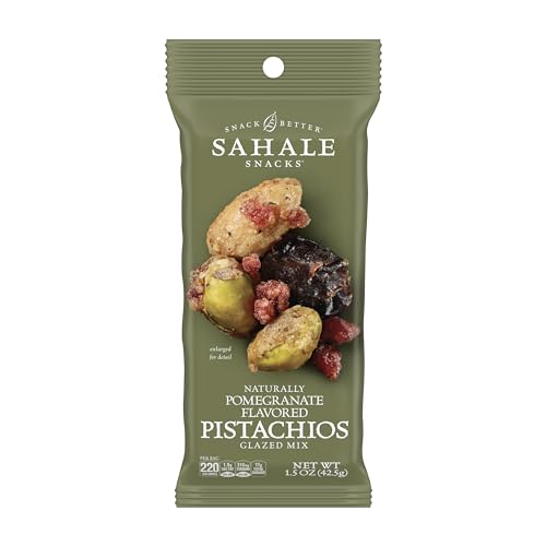 Sahale Snacks Pomegranate Flavored Pistachios Glazed Mix, 1.5 Ounces (Pack of 18)