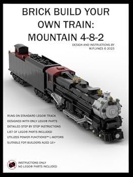 Paperback BRICK BUILD YOUR OWN TRAIN: MOUNTAIN 4-8-2 Book