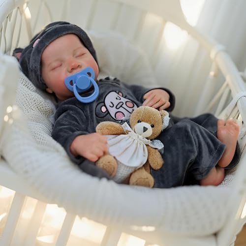 Muñeca Reborn Bebé Dormido 18 pulgadas Vinilo miniatura 4