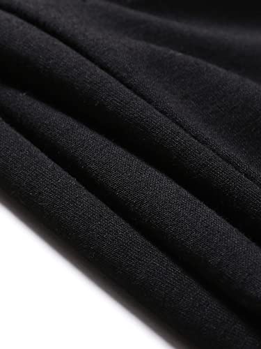 Oyoangle Men's Cartoon Graphic Drawstring Elastic Waist Pants Casual Sweatpants With Pockets Black L #TOP2