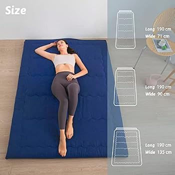Matelas Futon Portable MAXYOYO 71x190cm - Mousse Épaisse Hypoallergénique Pour Camping, Invités, Voiture