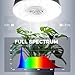 Barrina Orbgrow OG09 Puck Grow Light, 5000K 36W(4 x 9W, 540 Watt Equiv), Full Spectrum Plant Light for Indoor Plants, Magnetic & Linkable with Timer, 5 Levels Dimmable for Plant Shelf, 4 Packs, Black