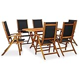La mesa y las sillas se pueden plegar para ahorrar espacio cuando no estén en uso.La entrega incluye 1 mesa plegable ovalada y 6 sillas plegables.