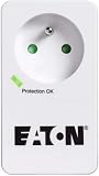 Onduleur Parafoudre Eaton 3S 850 DIN - Off-Line UPS - Alimentation sans Interruption & Multiprise/Parafoudre - Eaton Protection Box 1 FR - PB1F - 1 Prise FR - Blanc & Noir - 7