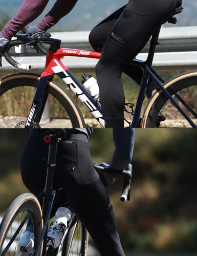 image for INBIKE 3D Padded Cycling Pants for Men, Fleece Lined Road Bike Pants, 