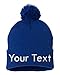 INK STITCH Sp15 Pom Pom Customized Custom Beanies - 28 Colors (Royal)