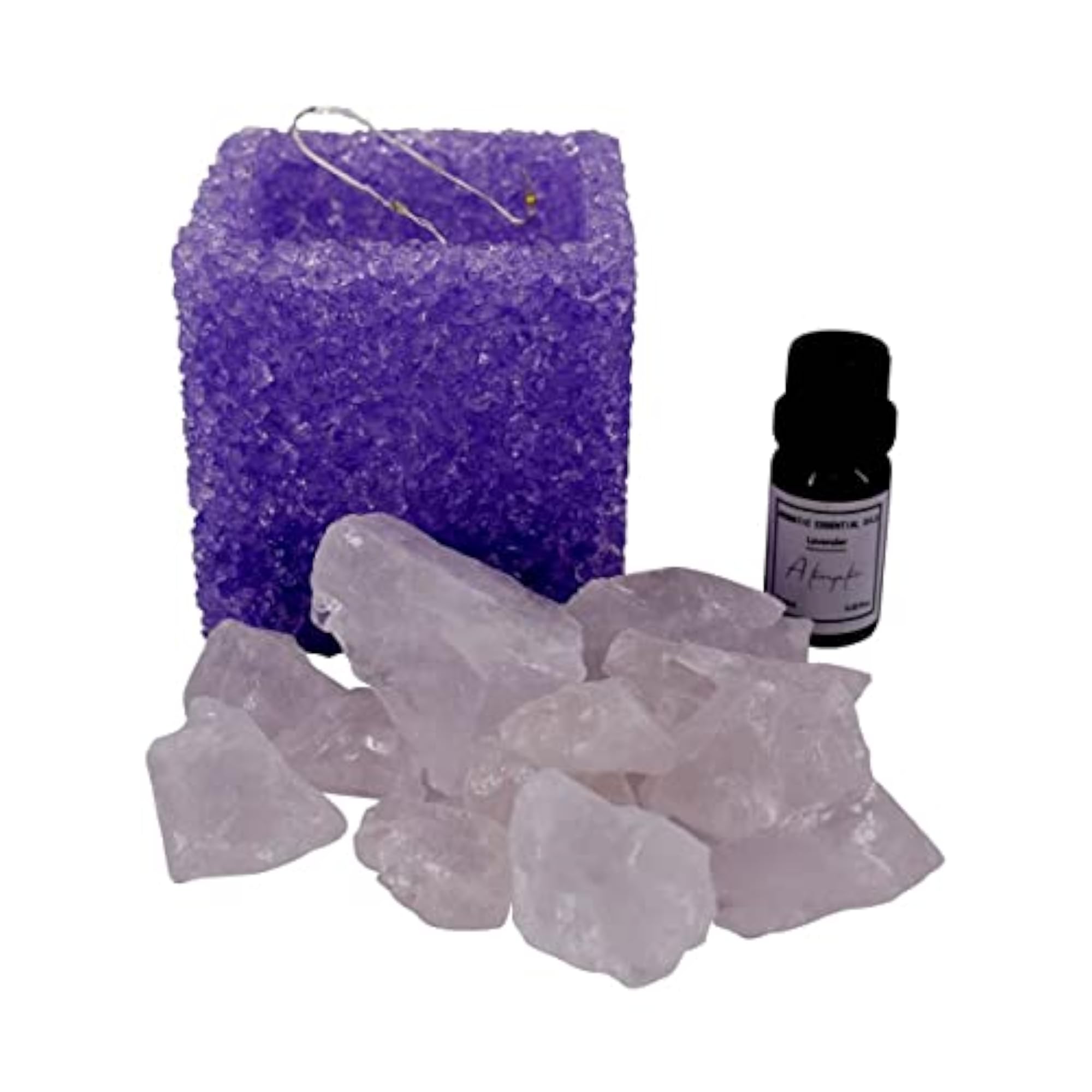 Natural Crystal Aromatherapy Electric Diffuser with LED Light