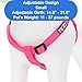 Pawtitas Solid Step-in Dog Harness – Adjustable No-Pull Vest for Puppies to Seniors, Safe & Comfortable S Pink