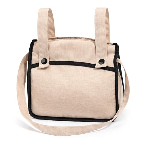 Cochecito de muñeca gemelas Bayer Design Twin Neo con manillar ajustable y bolsa cambiadora 6
