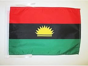 Republic of Biafra in Nigeria Flag 18'' x 12'' cords - Biafra SMALL flags 30 x 45cm - Banner 18x12 in - AZ FLAG