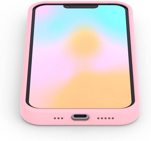 Miniatura 3 de FELONY CASE - Funda para iPhone 13iPhone 14 - Funda de silicona rosa pastel  Silicona líquida con forro de microfibra antiarañazos, funda protectora