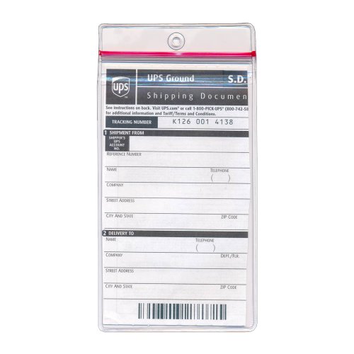 StoreSMART® - Non-Adhesive Zip Pocket: 3 x 5 - Open Short Side - 50 Pack- R2015ZIPS-50