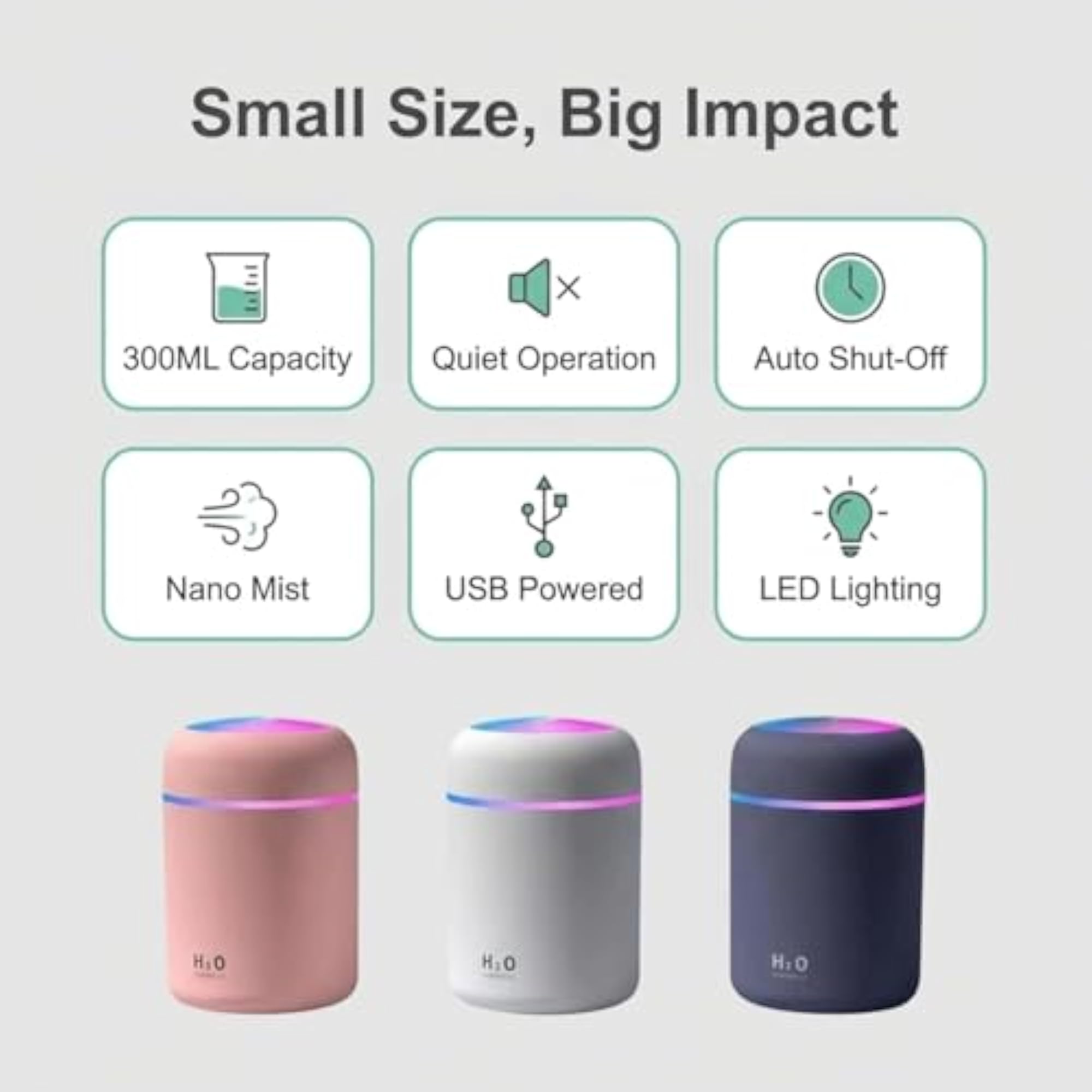 300ML Essential Oil Diffuser & H2O Humidifier