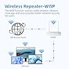 U-SPEED N300 WiFi Router 2.4G Easy Setup Wireless Internet Network Router, Supports Wireless Repeater, WISP, Up to 300Mbps for Home and Office