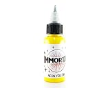 Immortal Tattoo Ink NEON Yellow 1-oz Bottles -Tattoo Supplies-