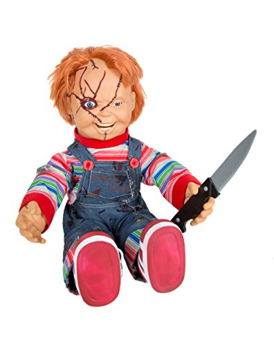 Spirit Halloween 2 Ft Talking Chucky Doll Decoration | Officially Licensed… (Original)