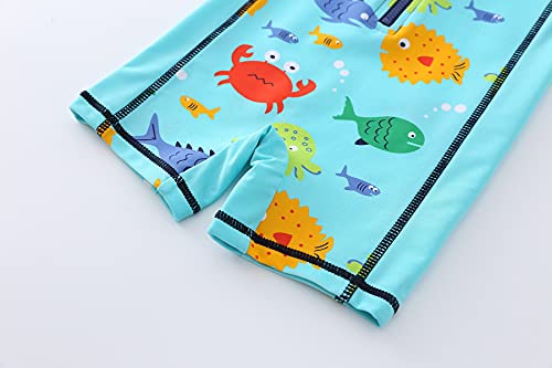 Sweegentle Baby Boy Swimwear With Hat One-Piece Sunsuit Upf 50+ -Sun Protective Rash Guards #TOP3