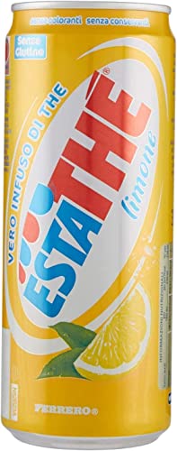 Thé glacé au citron Ferrero en boîtes de 330 ml lot économique de 48 pièces