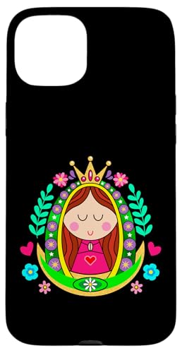 Patrona de Mexico Guadalupana Virgen Reina de la Hispanidad �X�}�z�P�[�X iPhone 15 Plus �p
