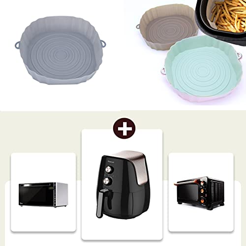 Forlush 3 st Silikonkrukor för Airfryer - icke-klibbiga Tillbehör