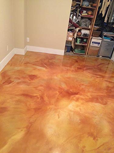 Clear Fast Cure Epoxy Resin Coating For Floors & Counter Tops, 100% Solids, Self Leveling - 3 Gallon Kit #TOP6