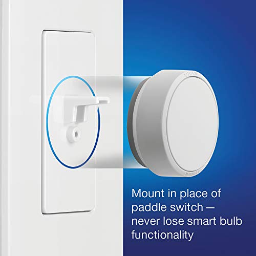 Lutron Aurora Wallplate Bracket For Paddle/Decorator Switch | For Use With Aurora Smart Bulb Dimmer | L-Awall1-Wh | White #TOP1