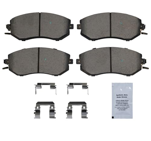 HUSCH D1539 Front Ceramic Brake Pads Kit Fit For Scion FR-S 2013-2016, For Subaru Crosstrek 2016-2017, For Forester 2011-2018, For Impreza 2010-2016, For Legacy 2013-2014, For Outback 2013-2014 by HUSCH - Image 2