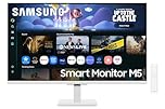 Samsung LS32FM501UXXU 32" Full HD HDR10 Smart Monitor with Speakers - White - 1920x1080, USB, HDMI, WiFi, Bluetooth, Remote Control, Smart Hub for TV streaming, Catch Up Apps and Gaming Hub