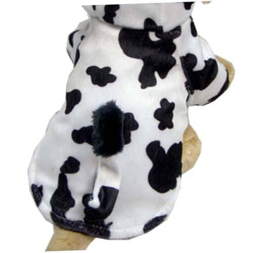 Disfraz de Vaca para Perros Talle S Tela Suave miniatura 5