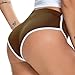 JOINFUN Women Fashion Lingerie Thong Sexy Cheeky Underwear Sports Yoga Shorts Coffee XL