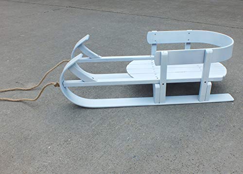 Danadesk Infant Sled For Snow, Wood Toddler To-Boggan Children Ski Solid Wooden Sleigh Sledge Grass Skiing For Kids-A #TOP1