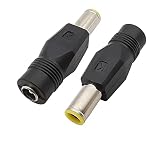 Spina di alimentazione CC Connettore jack 5.5x2.1mm femmina a 7.9x5.5mm maschio con convertitore adattatore di alimentazione CC pin for laptop Lenovo IBM(5Pcs)