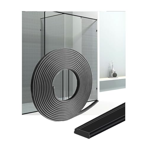 Magnetic Strips for Shower Door Replacement - 1/8" Thick Flexible Magnet Seal for Framed/Semi-Framed Glass Doors & Shower Curtain Bottom - Strong Magnetic Door Seal-157 Inch by JINGZHAN - Used condition - US$13.53