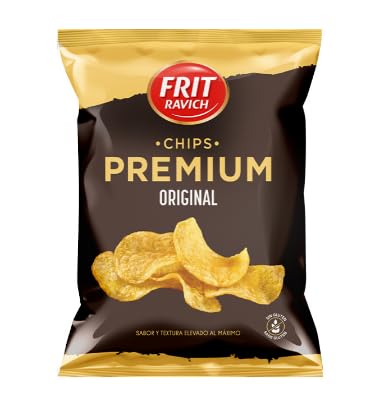 Premium Kartoffelchips 40 g – Knusprige Chips aus Kartoffeln – Snack für unterwegs oder Partys – 40 Beutel x 40 g