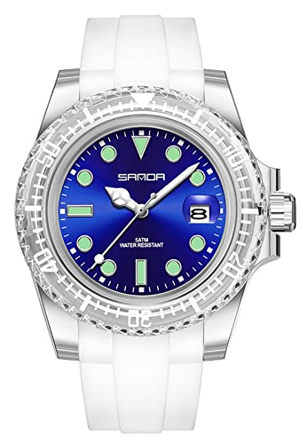 Gosasa Outdoor Sports Watches for Unisex Silicone Casual Watch Rotating Case Luminous Date Fashion Wrist Watch Waterproof Analog Display - Main Image